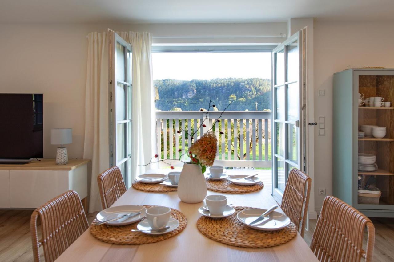 Traumhaftes Gaestehaus An Elberadweg Und Bastei Rathen Exteriör bild