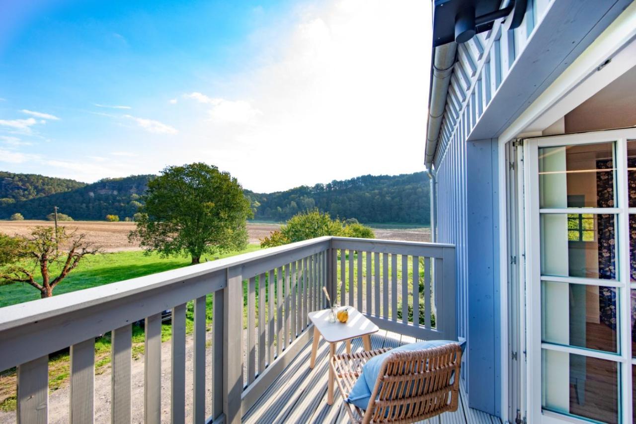 Traumhaftes Gaestehaus An Elberadweg Und Bastei Rathen Exteriör bild